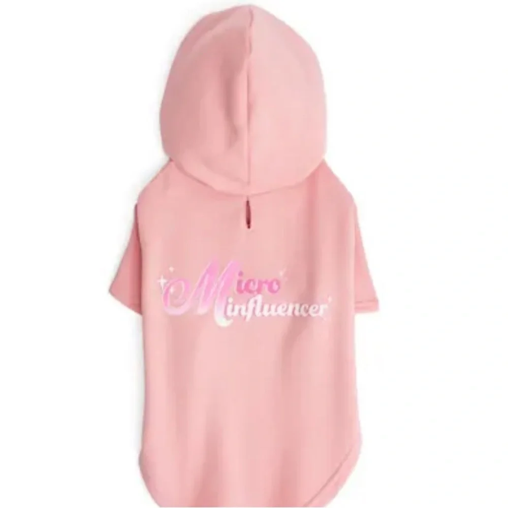 NWT Micro influencer dog hoodie XS
